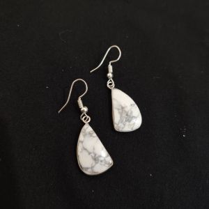 Navrabeads Gemstone Hook Earrings | Elegant Dangle Earrings for Women