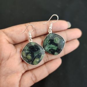 Navrabeads Gemstone Hook Earrings | Elegant Dangle Earrings for Women