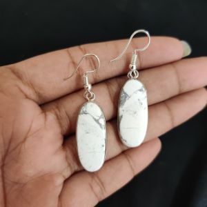 Navrabeads Gemstone Hook Earrings | Elegant Dangle Earrings for Women