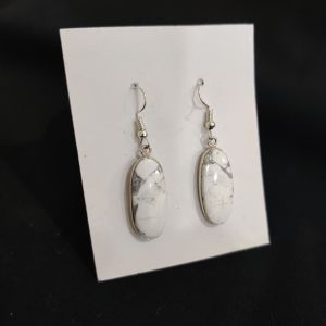 Navrabeads Gemstone Hook Earrings | Elegant Dangle Earrings for Women