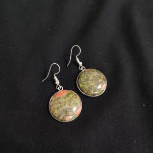 Navrabeads Gemstone Hook Earrings | Elegant Dangle Earrings for Women