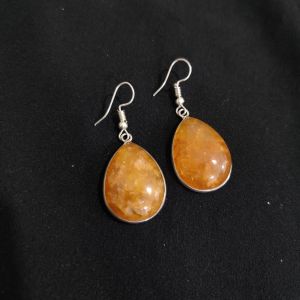Navrabeads Gemstone Hook Earrings | Elegant Dangle Earrings for Women