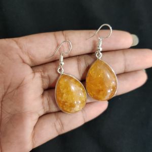 Navrabeads Gemstone Hook Earrings | Elegant Dangle Earrings for Women
