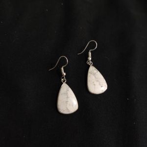 Navrabeads Gemstone Hook Earrings | Elegant Dangle Earrings for Women