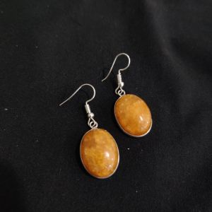 Navrabeads Gemstone Hook Earrings | Elegant Dangle Earrings for Women