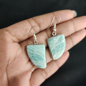 Navrabeads Gemstone Hook Earrings | Elegant Dangle Earrings for Women