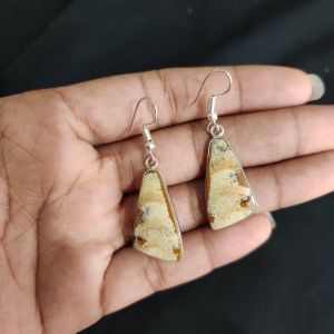 Navrabeads Gemstone Hook Earrings | Elegant Dangle Earrings for Women