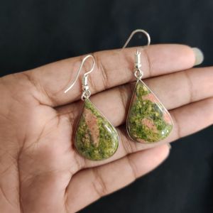 Navrabeads Gemstone Hook Earrings | Elegant Dangle Earrings for Women
