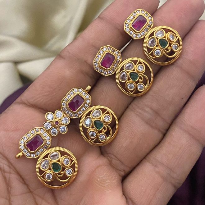 Buy Saizen GoldPlated Mangalsutra And Earring Set Gold Women Online at  Best Prices in India  JioMart