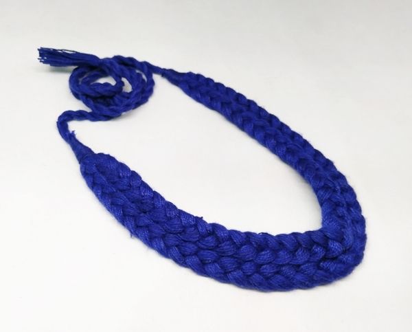 RGS-N072: Handcrafted Swarovski Crystal Leather Braided Rope Necklace –  Rose Gonzales