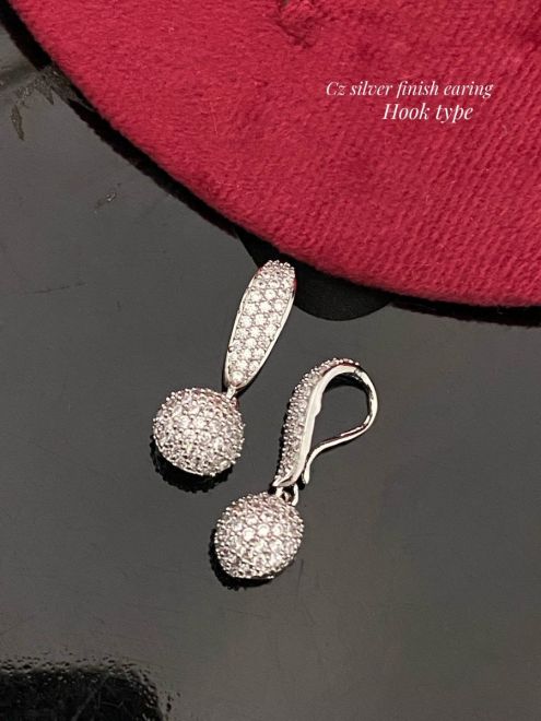 White Freshwater Pearl Sterling Silver Drop Hook Earrings – The Jewellery  Stop