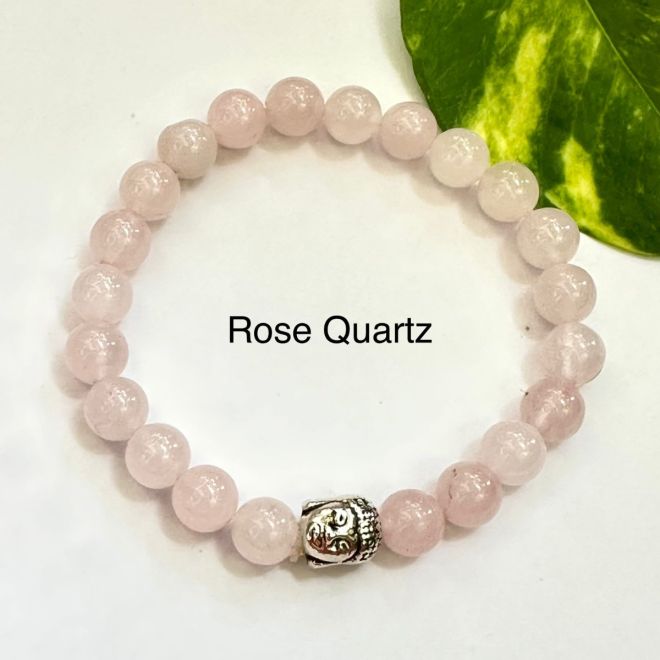 Buy The Cosmic Connect Rose Quartz 8mm Healing Bracelet for Inner Peace,  Harmony & Physical Benefits Online at Best Prices in India - JioMart.