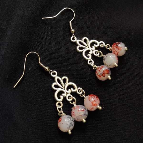 Shimmery Handmade Amazon Beaded Earrings Stock Image - Image of hippie,  designs: 118436201