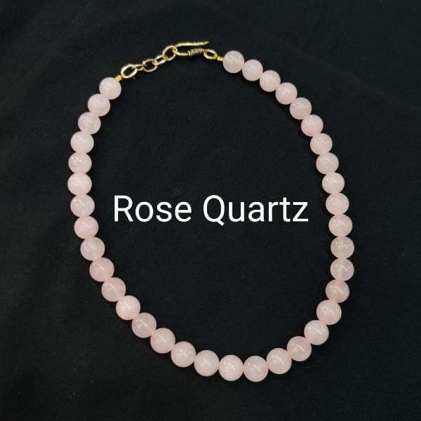 Rose Quartz Necklace – MOONLIGHT JEWELS CO. INC.
