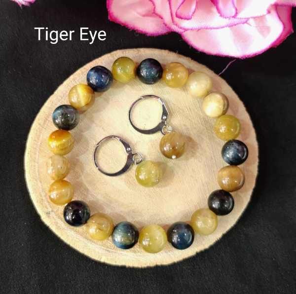 Red Tiger Eye Earrings for Decision Making