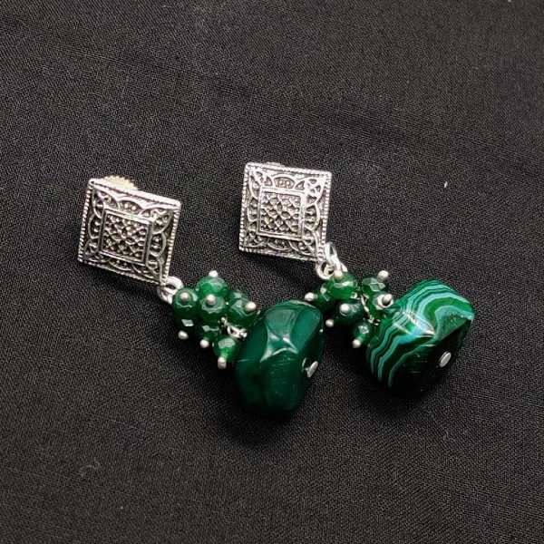 RossSimons Jade Earrings With White Topaz Accents India  Ubuy