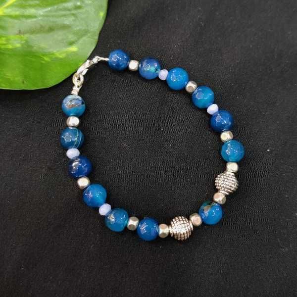 Matte Onyx, Blue Tiger Eye, Lava Stone Bracelet | Style of Zen