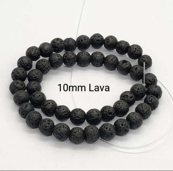 Lava Stone Energy Bracelet 8mm