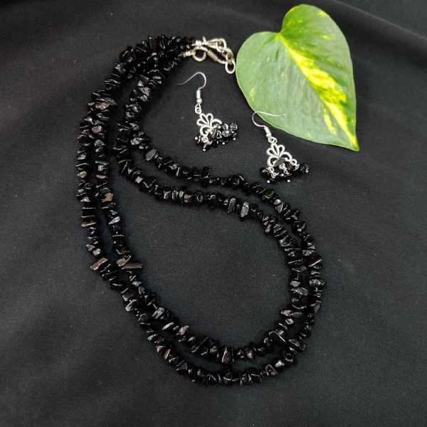 Obsidian and Sandalwood Mala Bead Necklace – Be So Hum