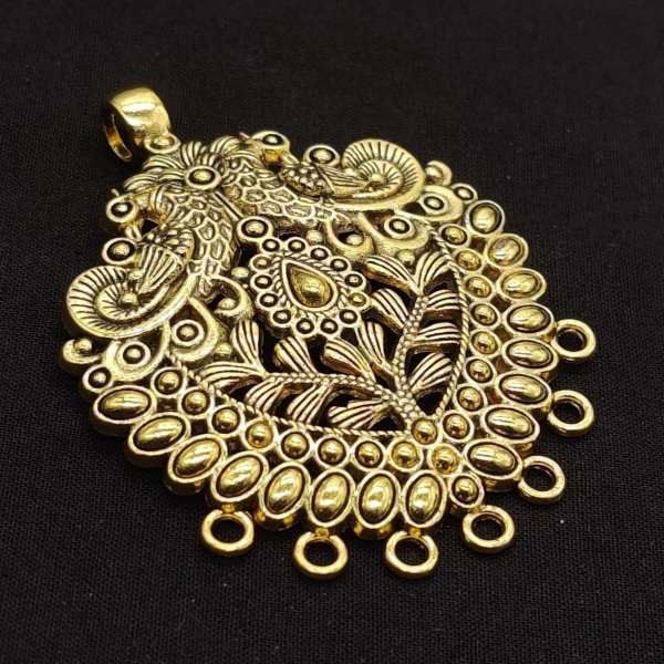 Antique on sale peacock pendant