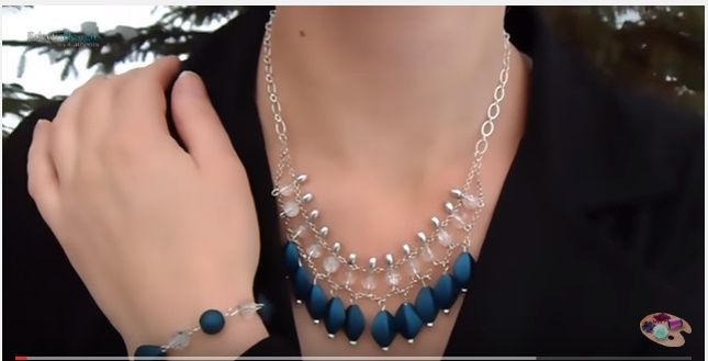 DIY - Necklace with gemstone beads - How to put a clasp on nylon thread? 