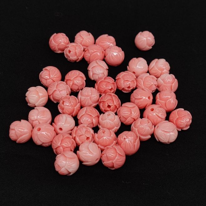 Synthetic coral beads new arrivals