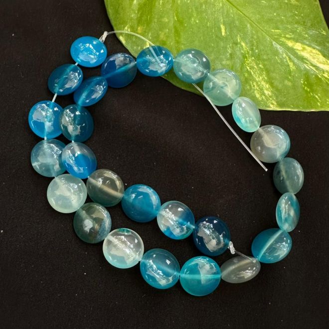 Flat agate 2025 beads