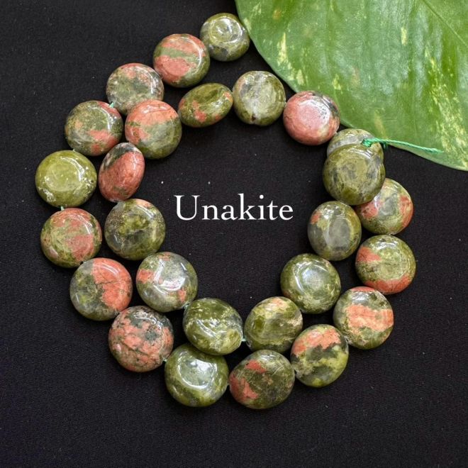 Flat gemstone 2025 beads