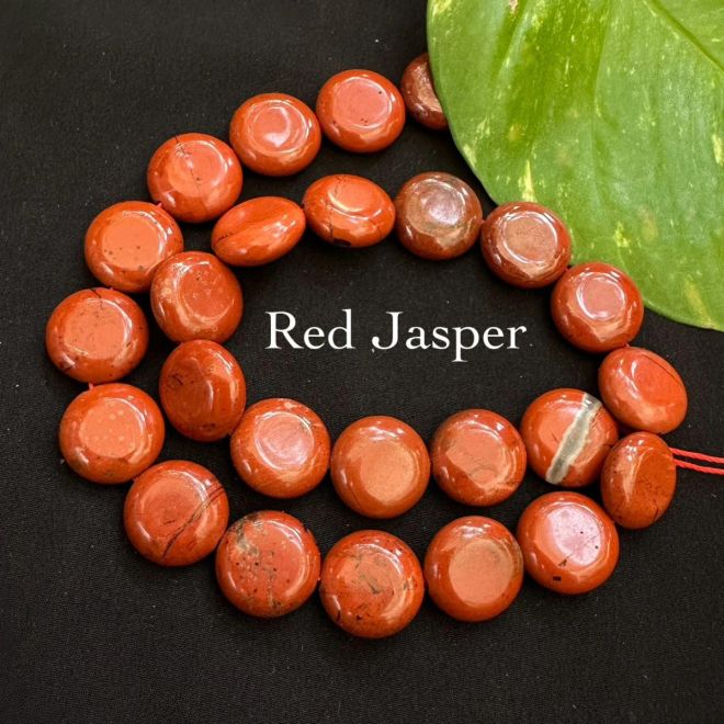 Flat gemstone beads deals