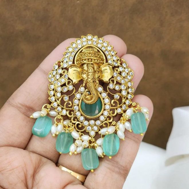 victorian pendant with earrings pendant sea green 12