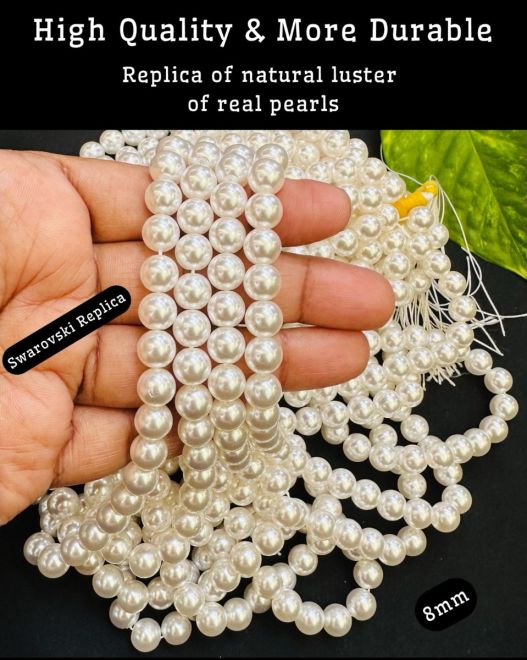 2mm Swarovski Pearl Necklace – Dreamer Q Jewelry
