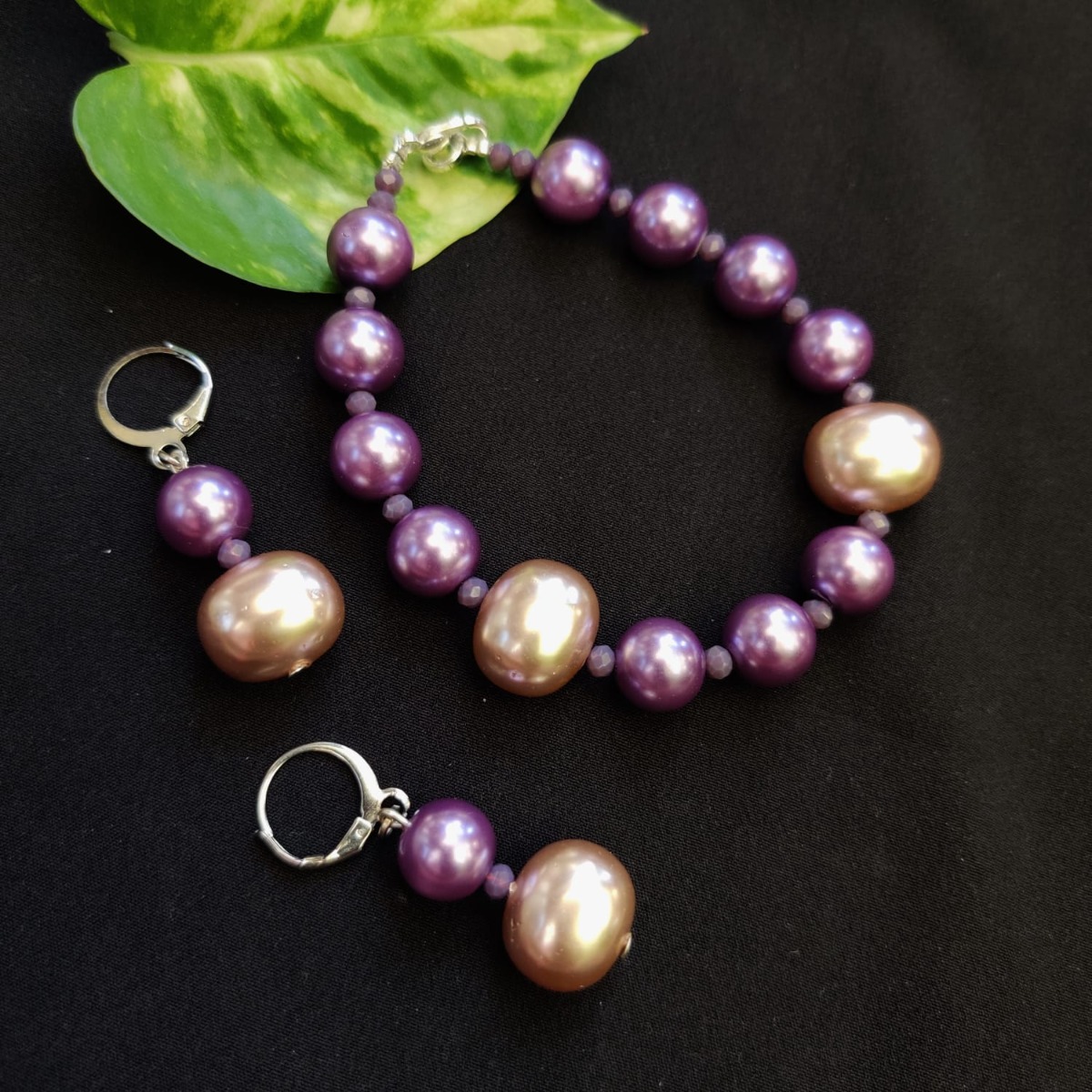 Buy DiyasjewelBox Purple Pearl Bracelet for Women at Amazonin