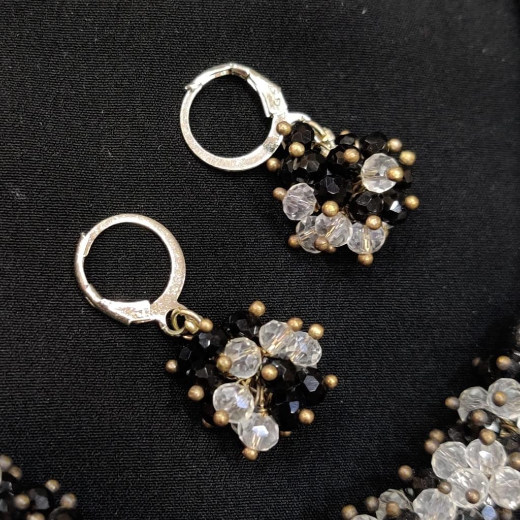 Buy SilverToned  Black Earrings for Women by Estele Online  Ajiocom